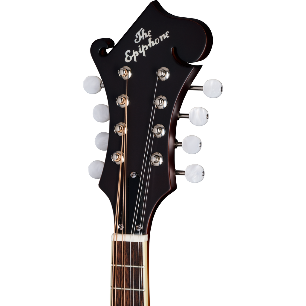 Epiphone F-5 Studio 8-String Mandolin - Vintage Sunburst Satin - View 4 | MusicMarket