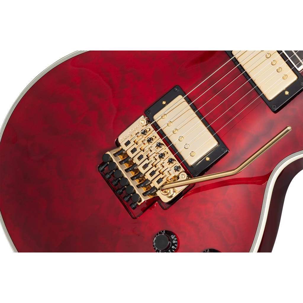 Epiphone Alex Lifeson Les Paul Custom Axcess Electric Guitar - Ruby - View 6 | MusicMarket