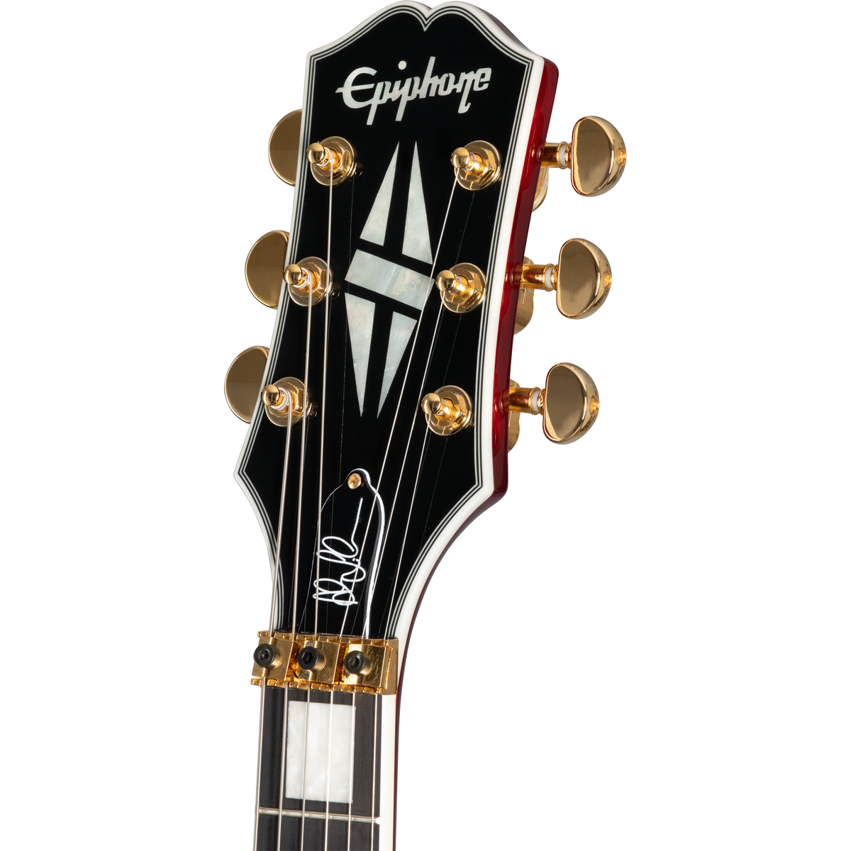 Epiphone Alex Lifeson Les Paul Custom Axcess Electric Guitar - Ruby - View 4 | MusicMarket