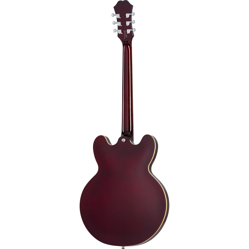 Epiphone Noel Gallagher Riviera Semi-Hollow Electric Guitar - Dark Wine Red - View 3 | MusicMarket