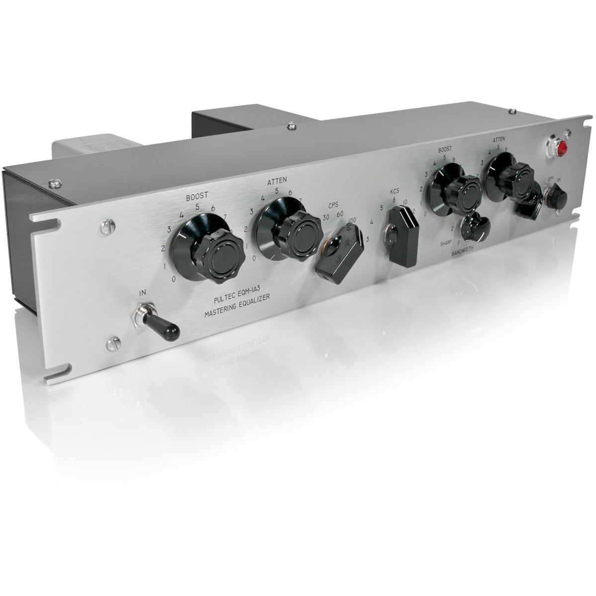 Pultec EQP-1A3-SS Solid State Equalizer with API Gain Stage, Silver Faceplate - View 2 | MusicMarket