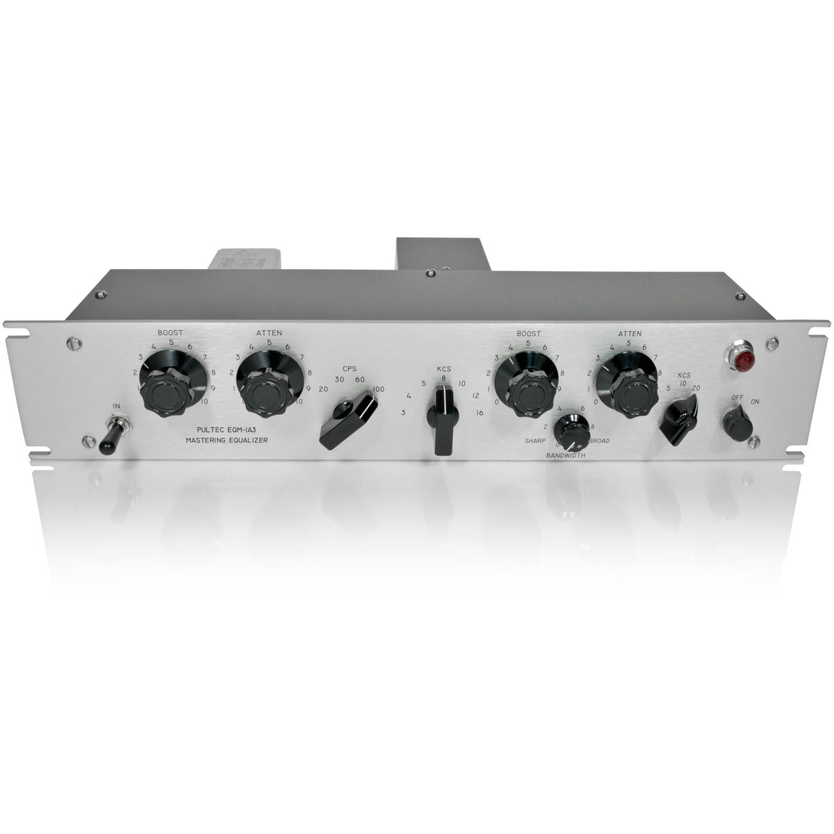 Pultec EQP-1A3-SS Solid State Equalizer with API Gain Stage, Silver Faceplate - View 4 | MusicMarket