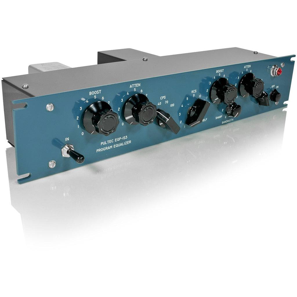 Pultec EQP-1S3-SS Solid State Equalizer 2U with API Gain Stage, Blue Faceplate - View 2 | MusicMarket