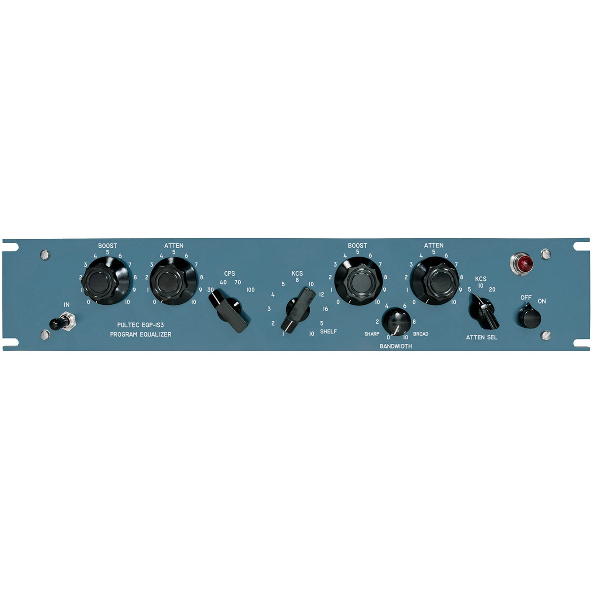 Pultec EQP-1S3-SS Solid State Equalizer 2U with API Gain Stage, Blue Faceplate - MusicMarket