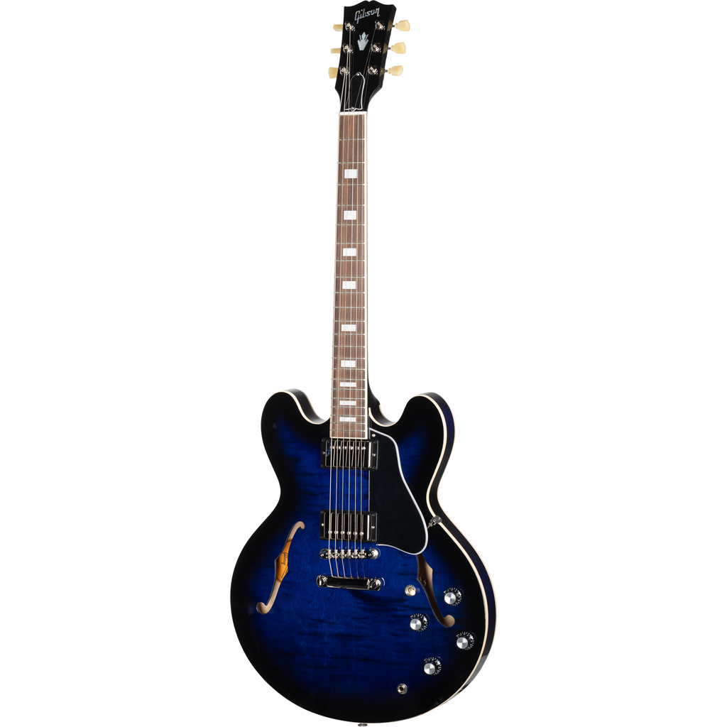 Gibson ES-335 Figured Semi-Hollow Electric Guitar - Deep Ocean Burst - View 9 | MusicMarket