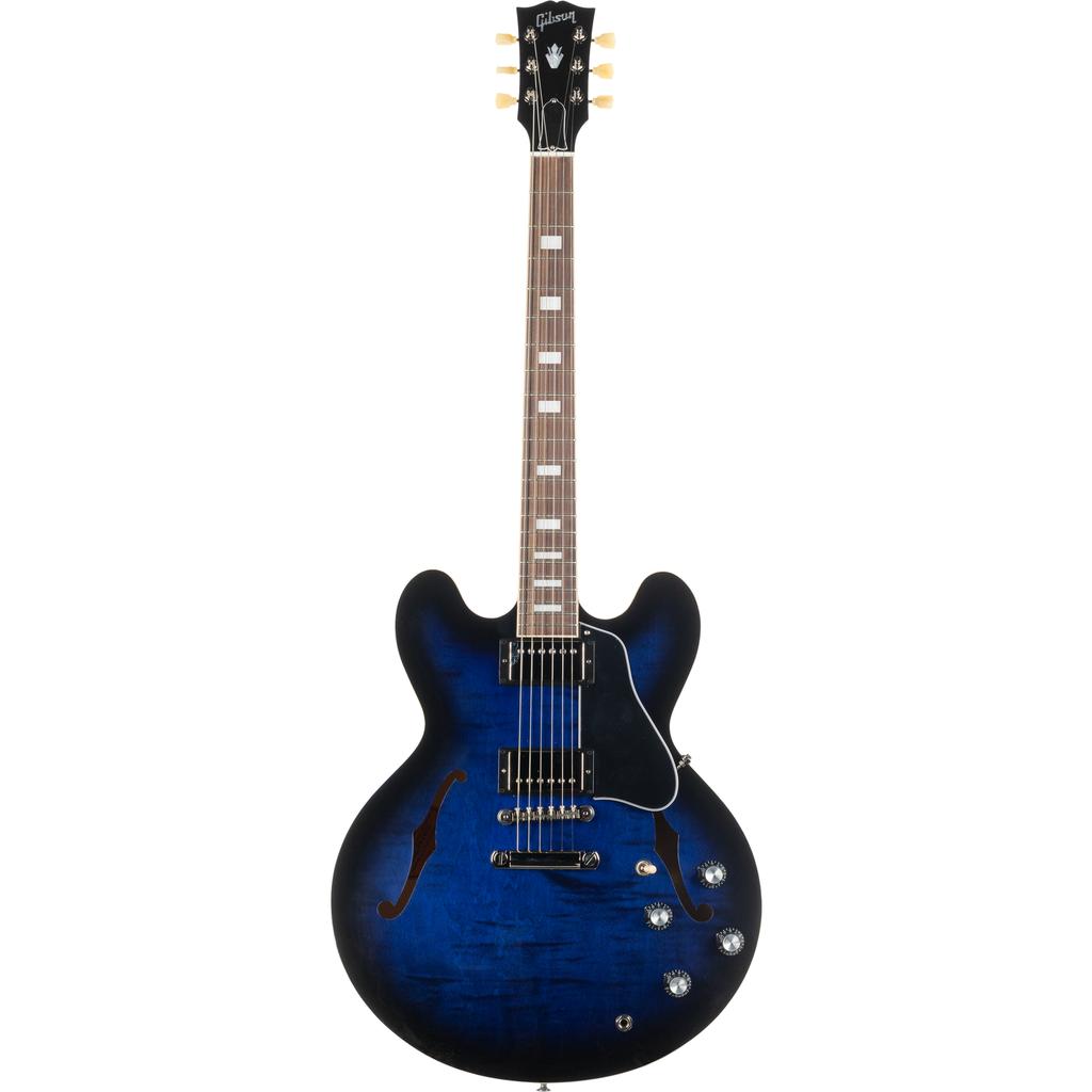Gibson ES-335 Figured Semi-Hollow Electric Guitar - Deep Ocean Burst - View 14 | MusicMarket