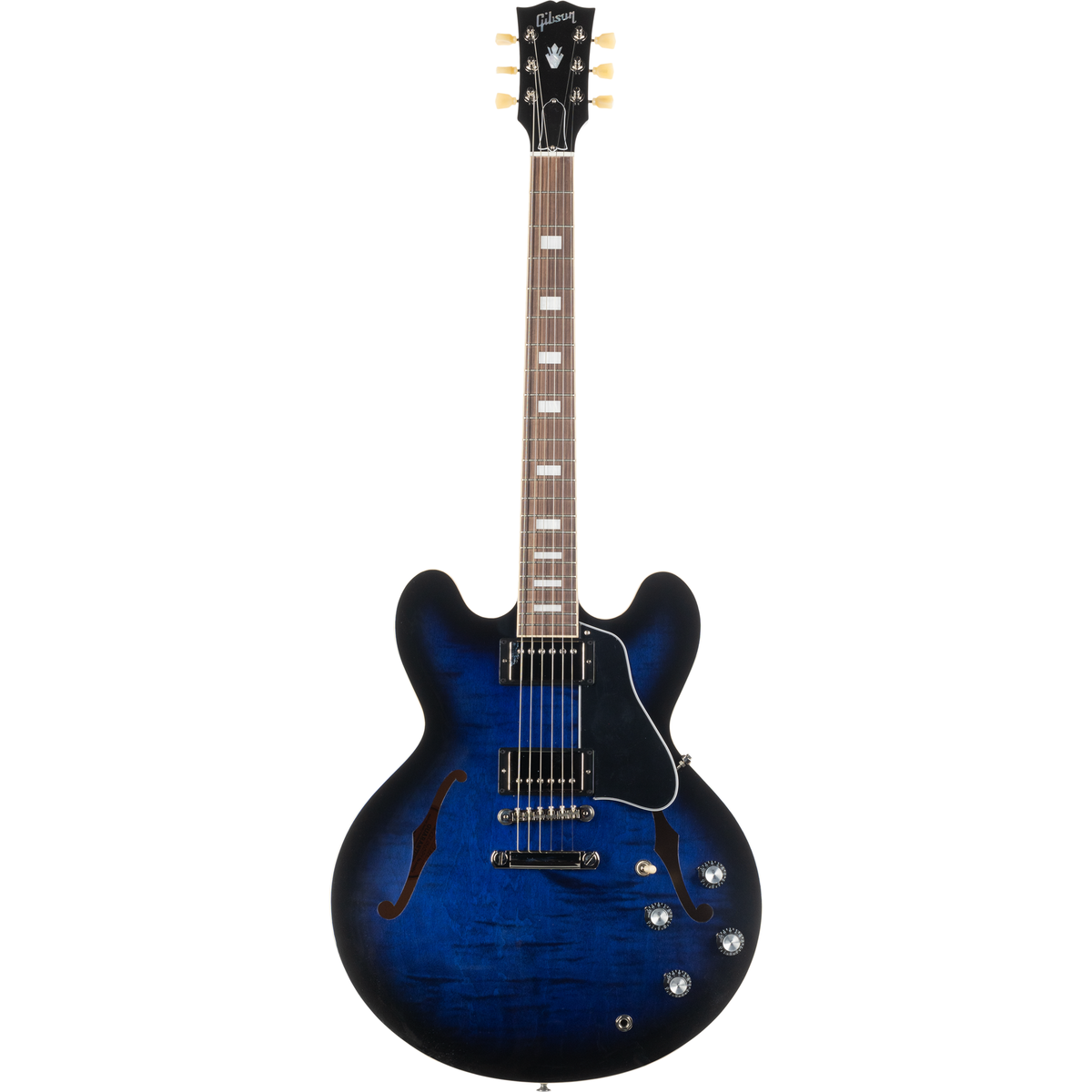 Gibson ES-335 Figured Semi-Hollow Electric Guitar - Deep Ocean Burst - View 14 | MusicMarket