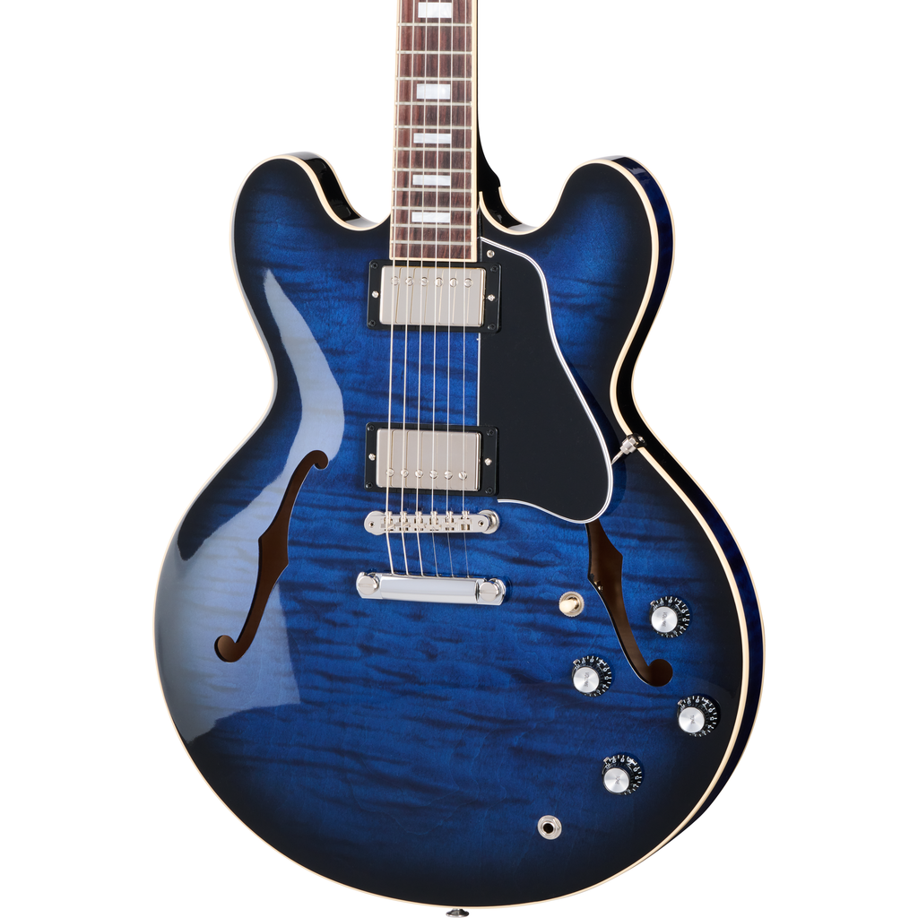 Gibson ES-335 Figured Semi-Hollow Electric Guitar - Deep Ocean Burst - MusicMarket