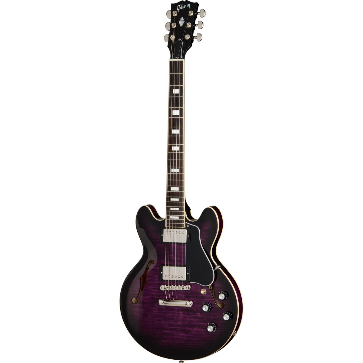 Gibson ES-339 Figured Electric Guitar - Dark Purple Burst - View 2 | MusicMarket