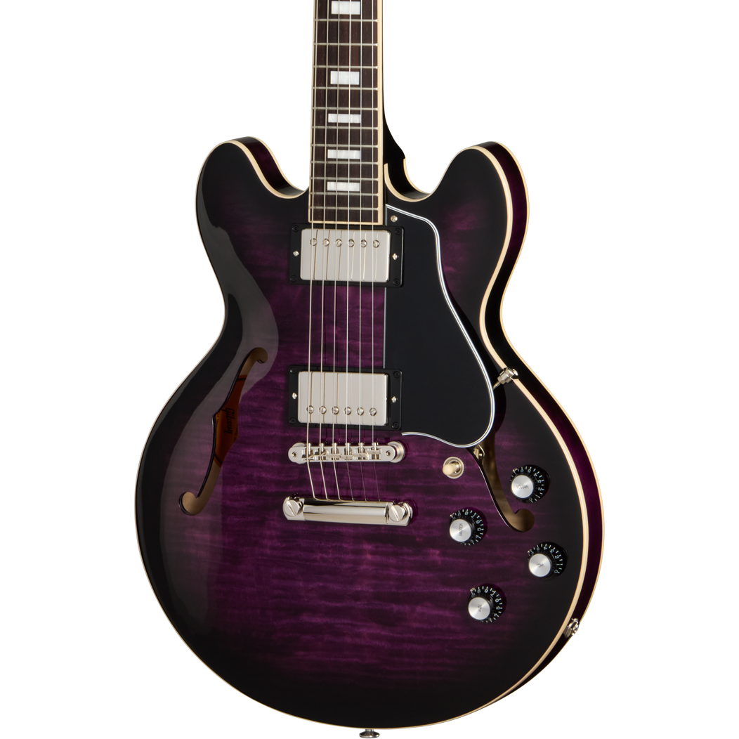 Gibson ES-339 Figured Electric Guitar - Dark Purple Burst - MusicMarket