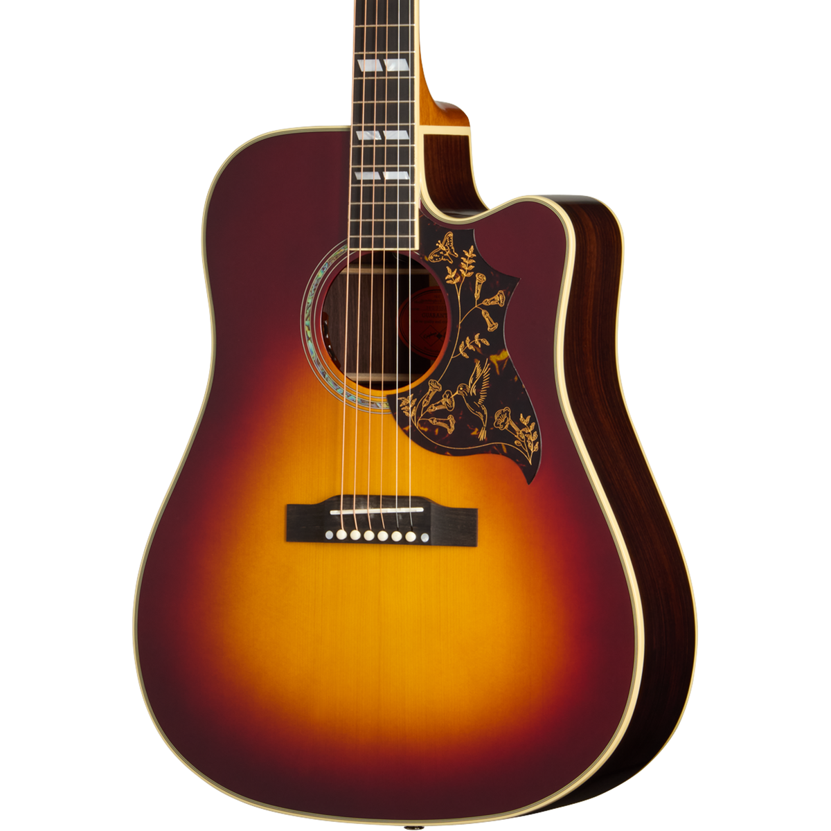 Epiphone Hummingbird Deluxe EC Acoustic Electric Guitar - Autumn Burst - MusicMarket