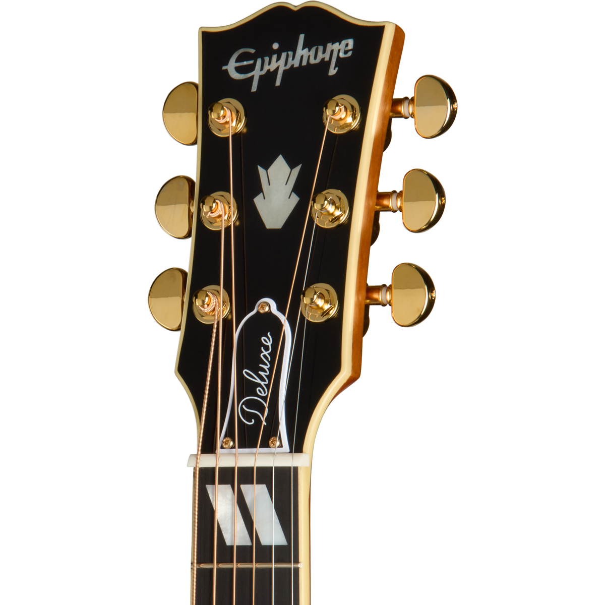Epiphone Hummingbird Deluxe EC Acoustic Electric Guitar - Autumn Burst - View 4 | MusicMarket