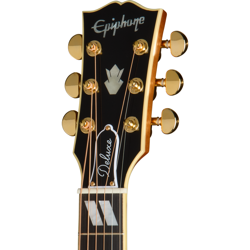 Epiphone Hummingbird Deluxe EC Acoustic Electric Guitar - Natural - View 3 | MusicMarket