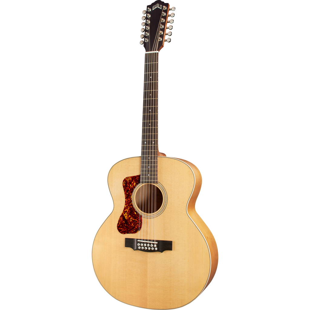 Guild F-2512E Maple Left Handed 12-String Acoustic Electric Guitar - Blonde - View 4 | MusicMarket