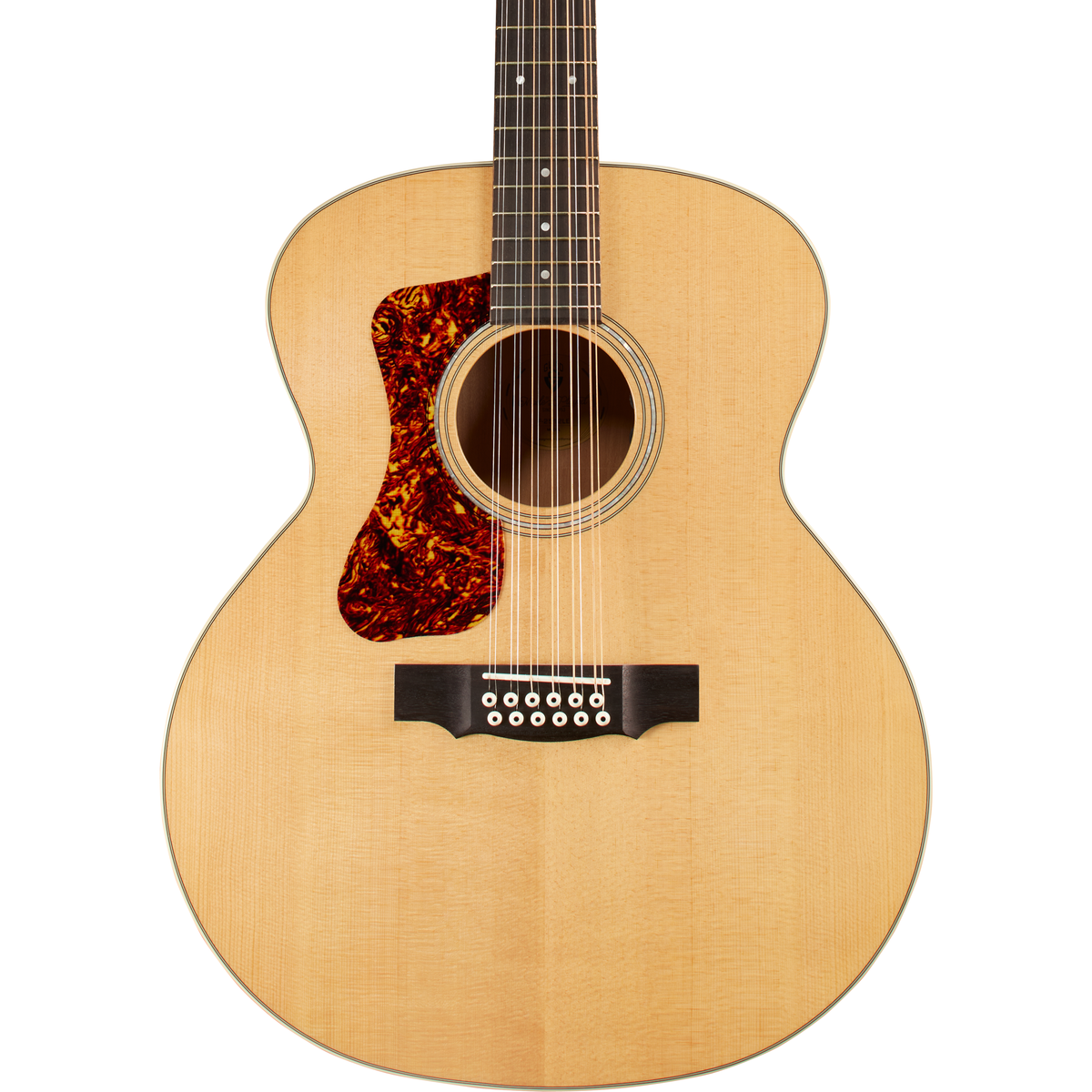 Guild F-2512E Maple Left Handed 12-String Acoustic Electric Guitar - Blonde - MusicMarket