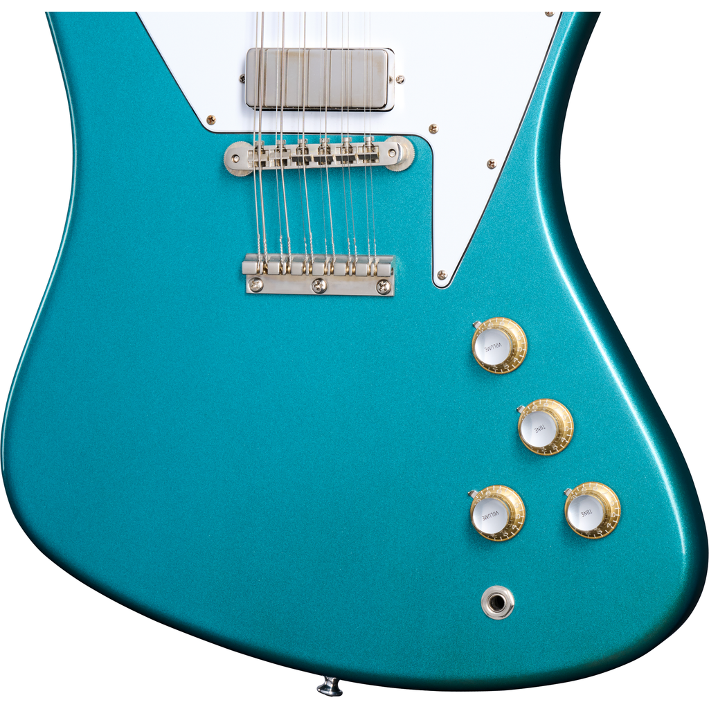 Gibson 1965 Non-Reverse Firebird V 12-String Reissue Electric Guitar - Aqua Mist VOS - View 7 | MusicMarket