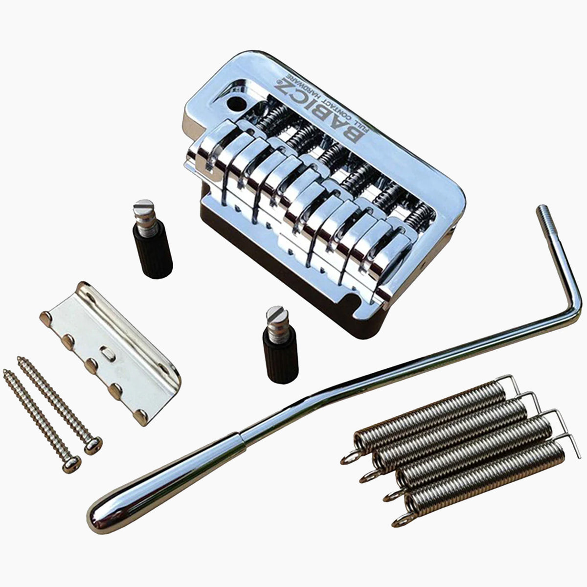 Babicz Full Contact FCH 2PT TREMOLO BRIDGE, 6 String CHROME - MusicMarket