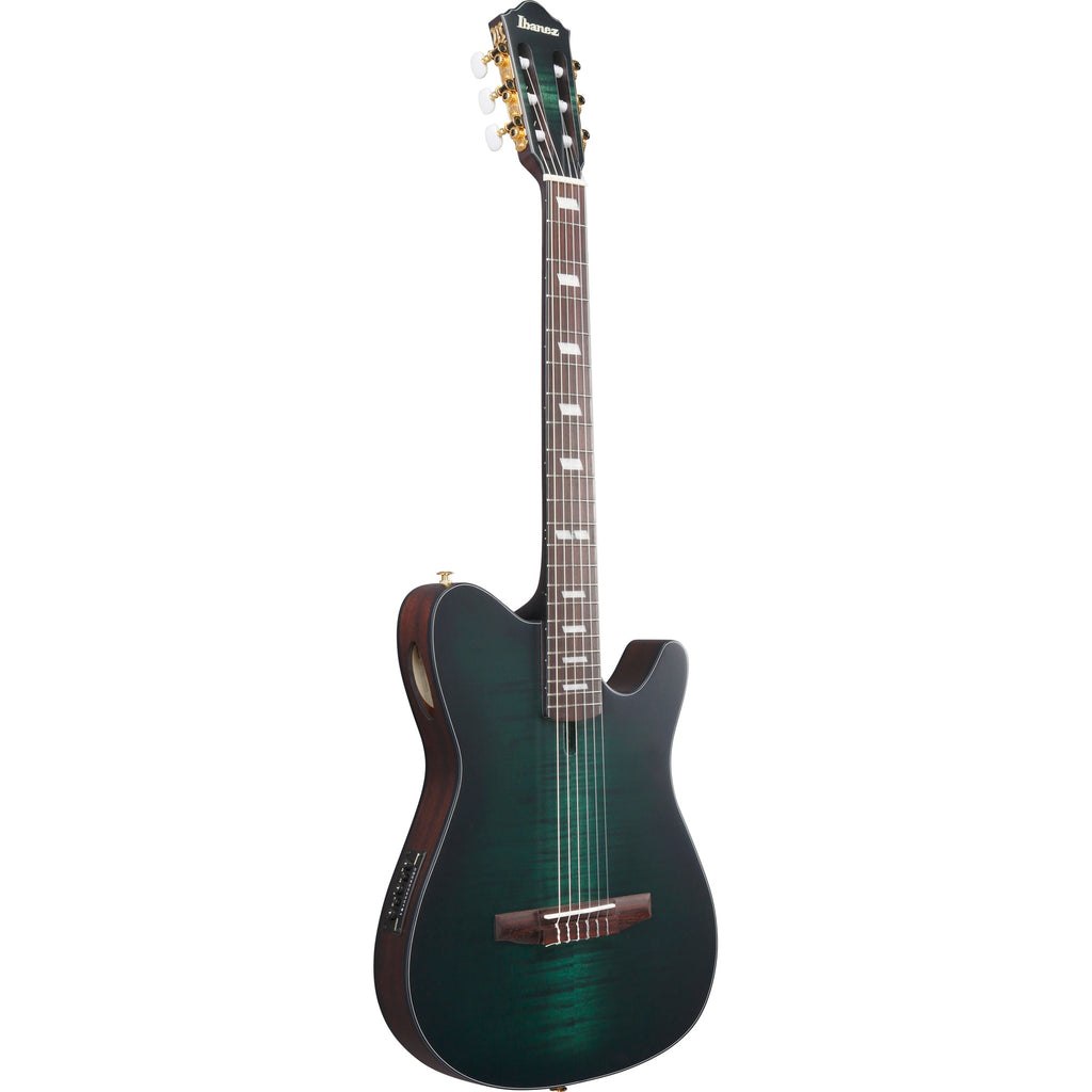 Ibanez FRH20FMN Acoustic Electric Guitar - Dark Emerald Burst - View 4 | MusicMarket