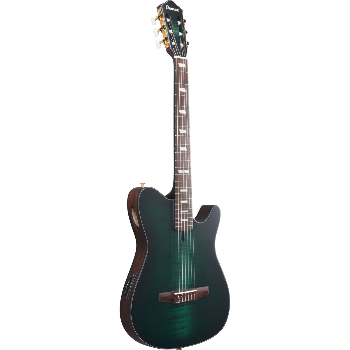 Ibanez FRH20FMN Acoustic Electric Guitar - Dark Emerald Burst - View 4 | MusicMarket