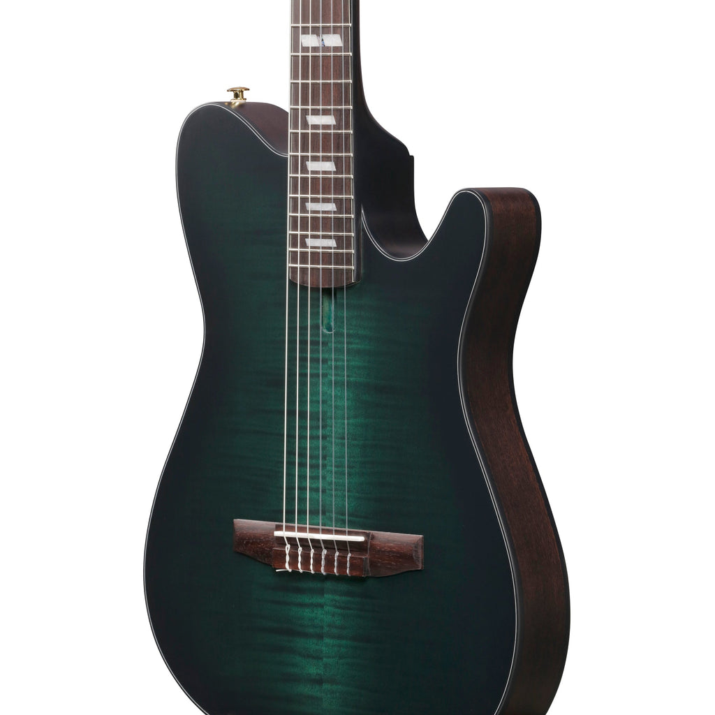 Ibanez FRH20FMN Acoustic Electric Guitar - Dark Emerald Burst - View 7 | MusicMarket