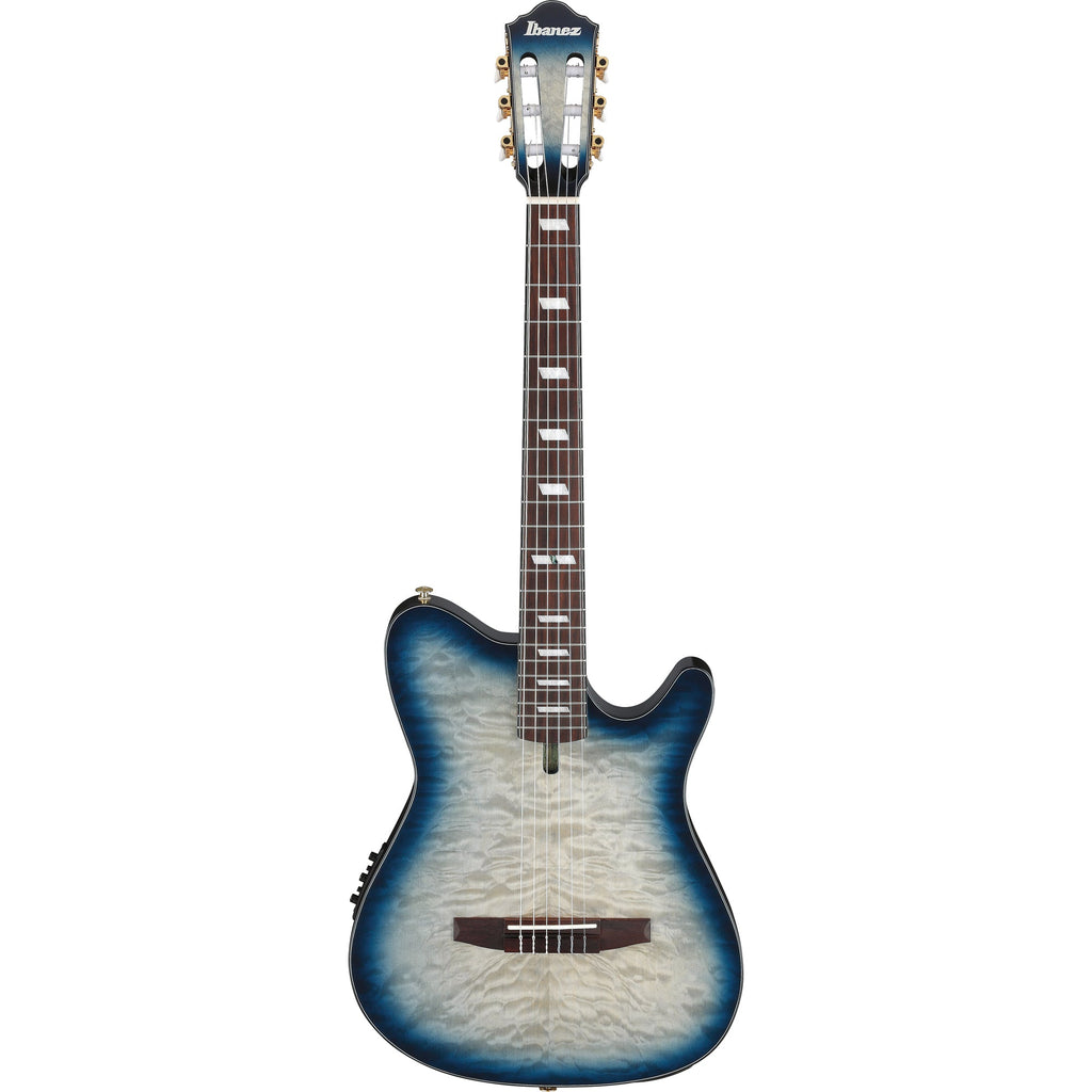 Ibanez FRH20QMN FRH Acoustic Electric Guitar - Cosmic Blue Sunburst - View 2 | MusicMarket