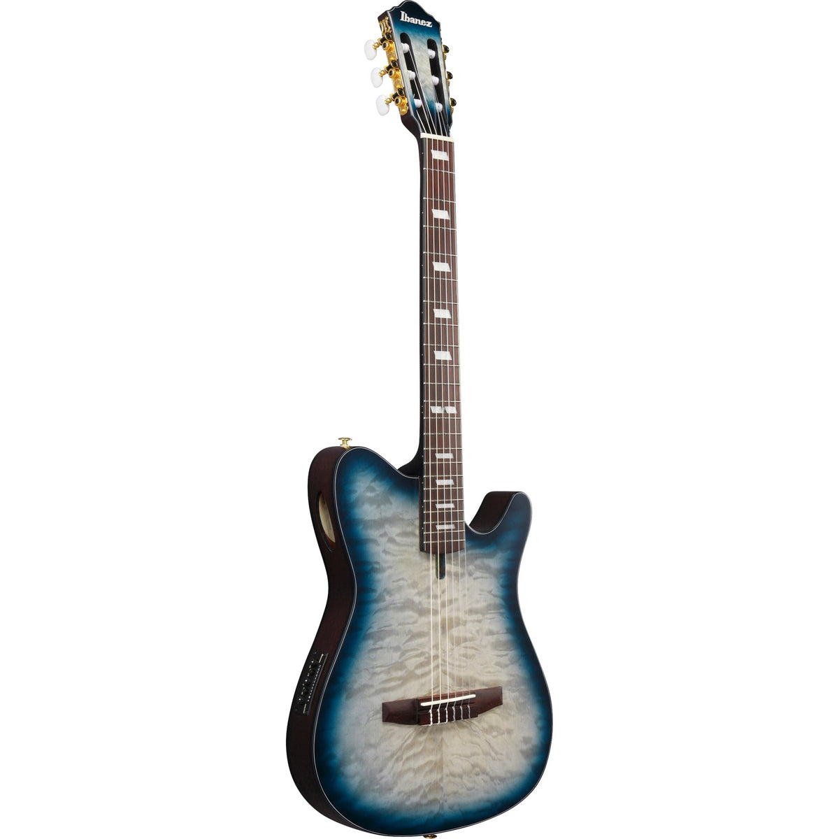 Ibanez FRH20QMN FRH Acoustic Electric Guitar - Cosmic Blue Sunburst - View 4 | MusicMarket