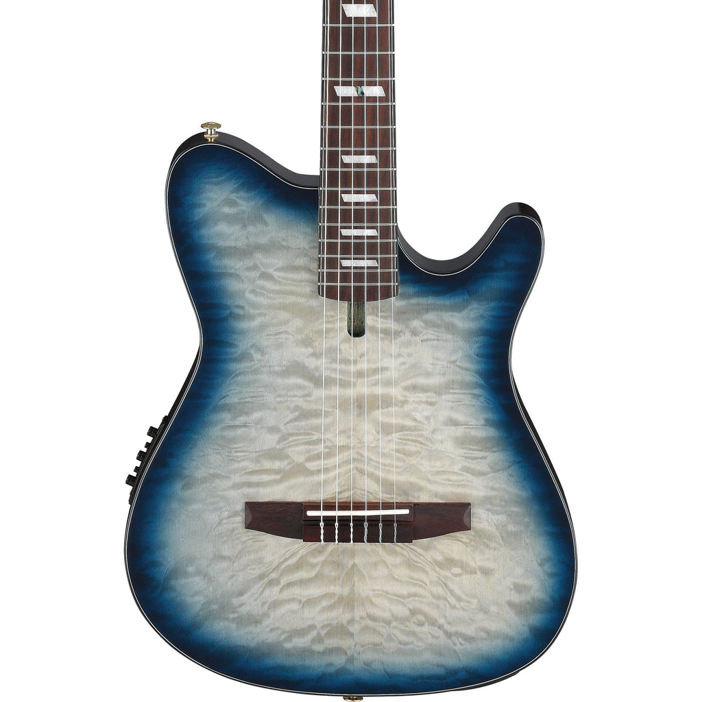Ibanez FRH20QMN FRH Acoustic Electric Guitar - Cosmic Blue Sunburst - MusicMarket