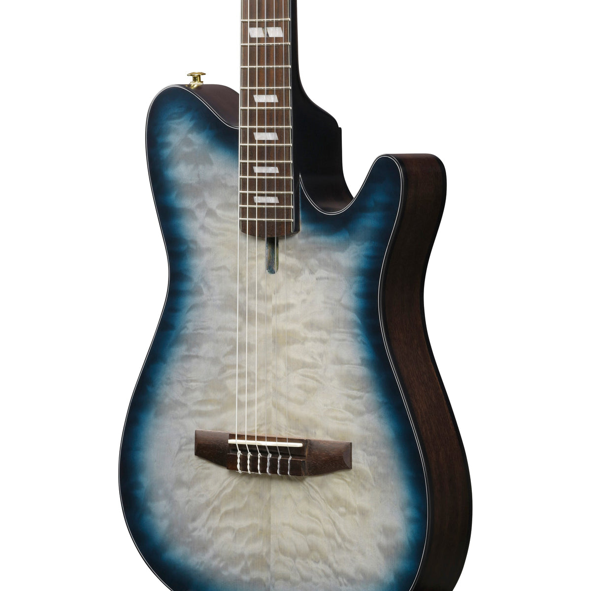 Ibanez FRH20QMN FRH Acoustic Electric Guitar - Cosmic Blue Sunburst - View 7 | MusicMarket