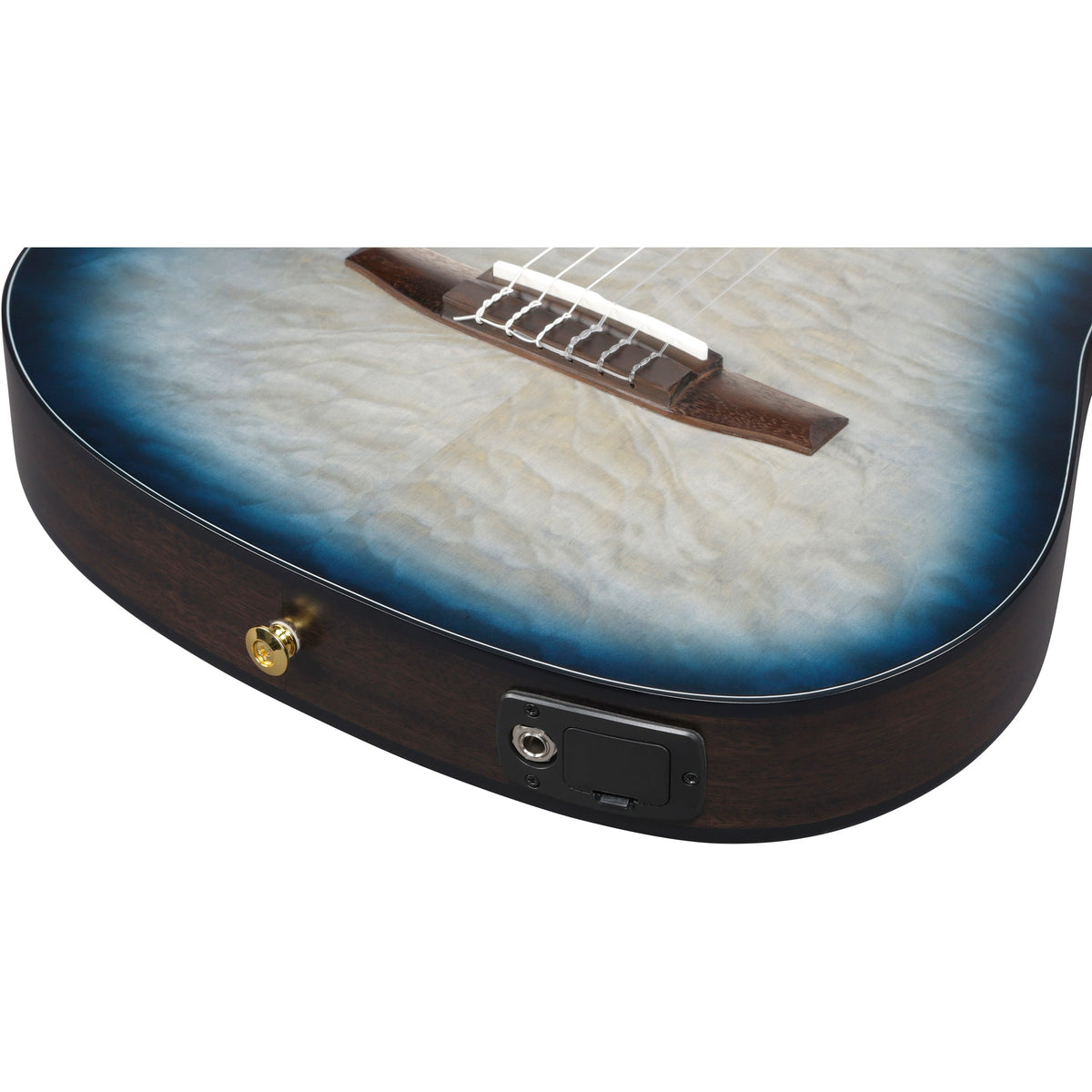 Ibanez FRH20QMN FRH Acoustic Electric Guitar - Cosmic Blue Sunburst - View 11 | MusicMarket