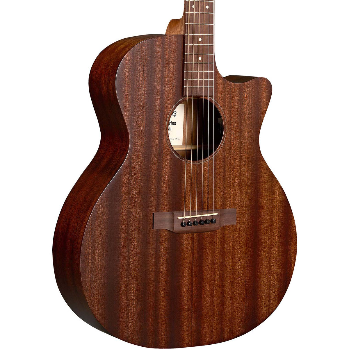 Martin GPC-10E Acoustic Electric Guitar - Sapele Body and Top, Dark Mahogany - MusicMarket