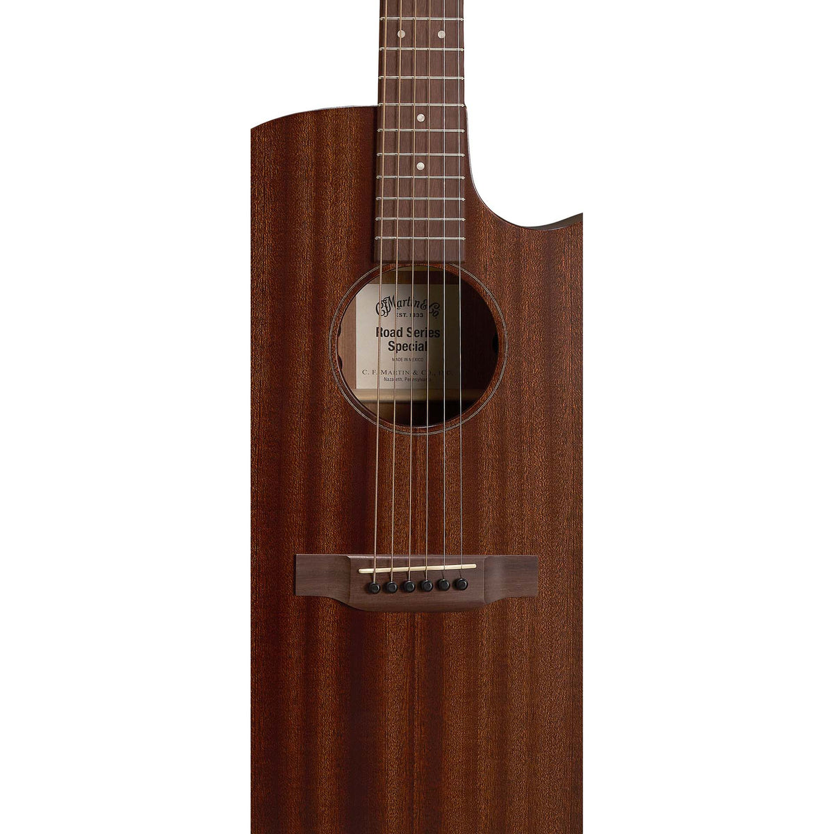Martin GPC-10E Acoustic Electric Guitar - Sapele Body and Top, Dark Mahogany - View 5 | MusicMarket