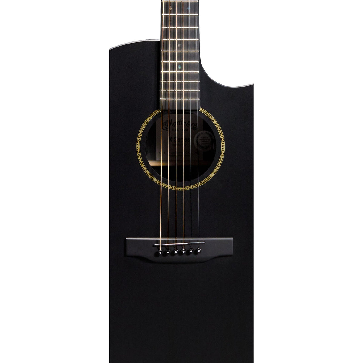 Martin GPC-X1E Acoustic Electric Guitar, Black - View 6 | MusicMarket