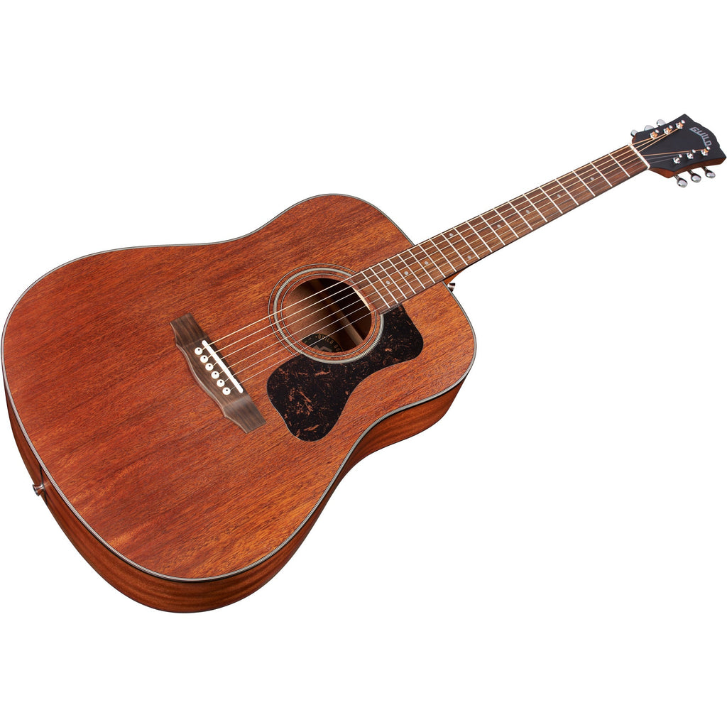 Guild D-320 Natural Dreadnought Acoustic Guitar - Solid Mahogany Top - View 4 | MusicMarket