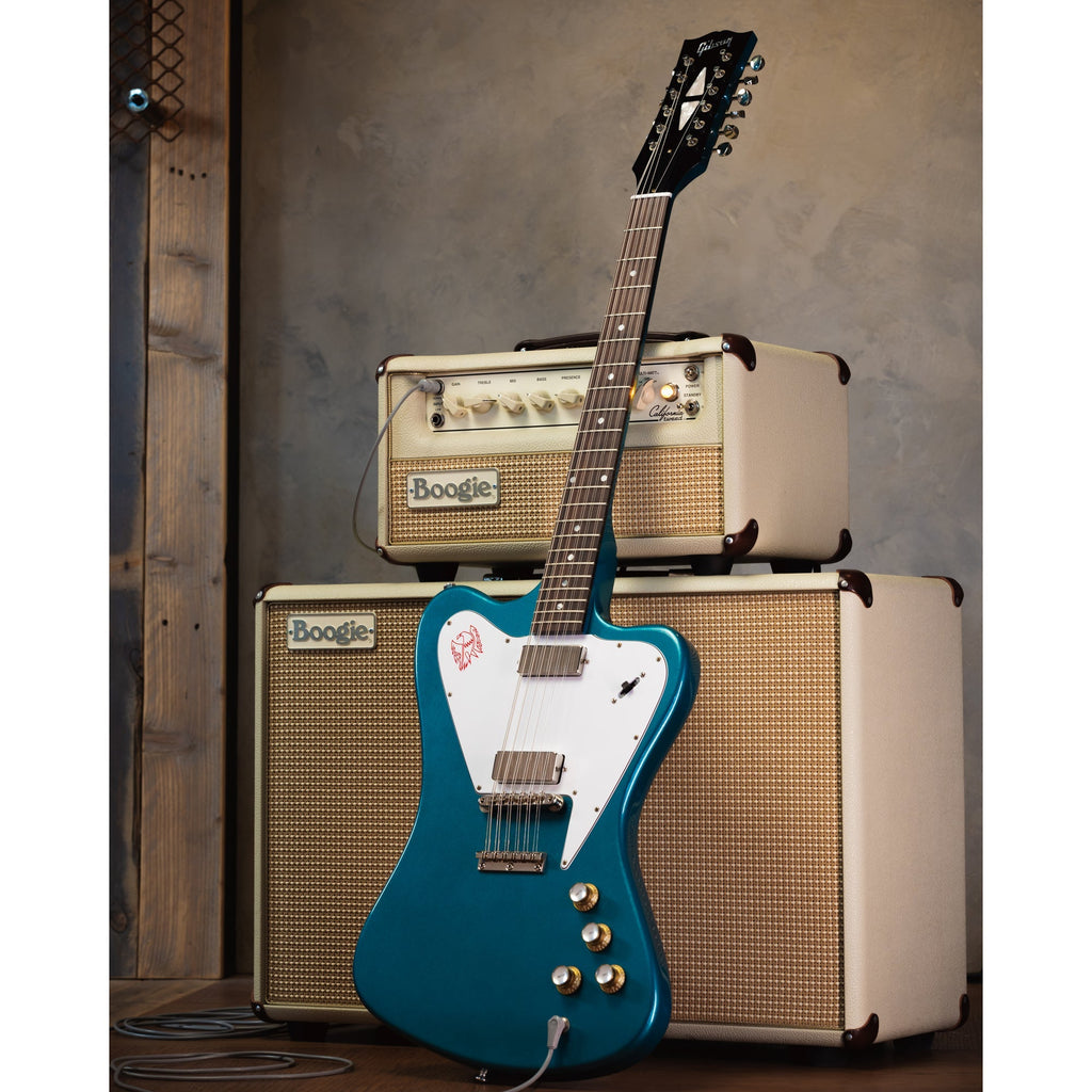 Gibson 1965 Non-Reverse Firebird V 12-String Reissue Electric Guitar - Aqua Mist VOS - View 8 | MusicMarket