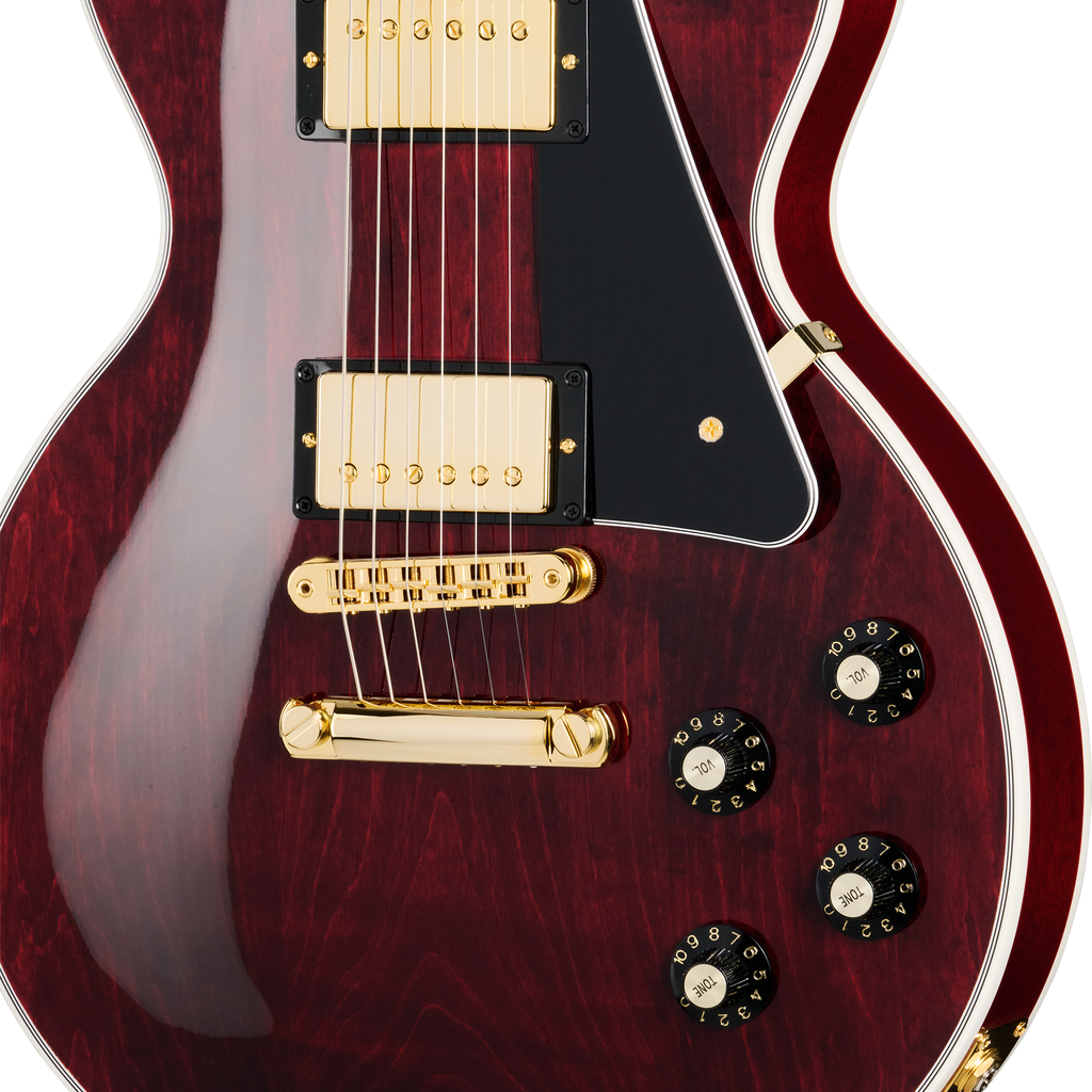 Gibson Les Paul Custom 70s Electric Guitar - Wine Red - View 7 | MusicMarket