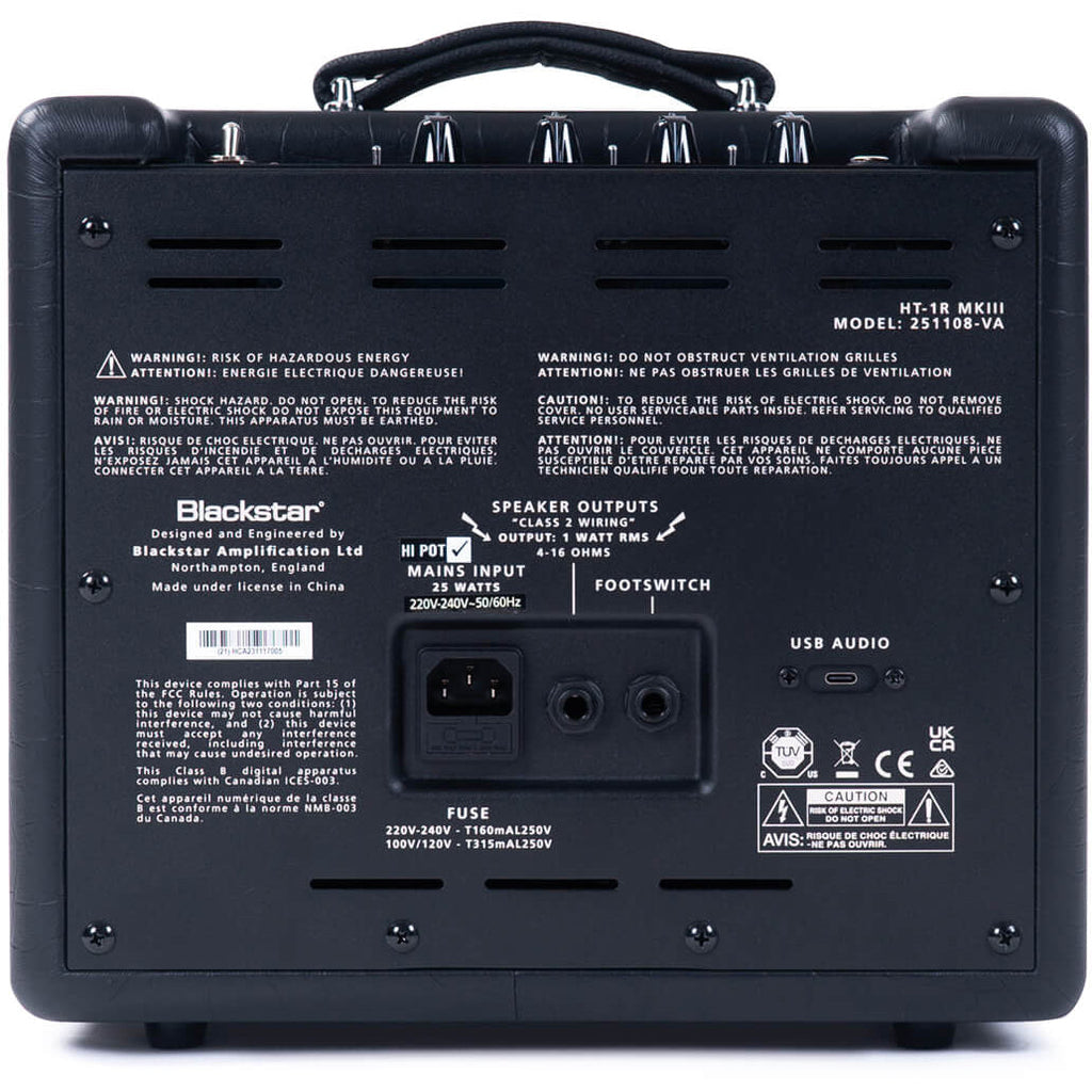 Blackstar HT-1R MK3 1 Watt Tube Amplifier Combo - View 4 | MusicMarket