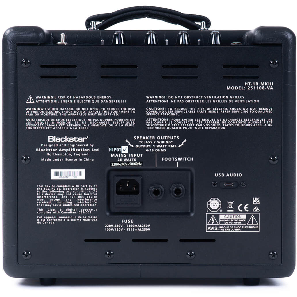 Blackstar HT-1R MK3 1 Watt Tube Amplifier Combo - View 4 | MusicMarket