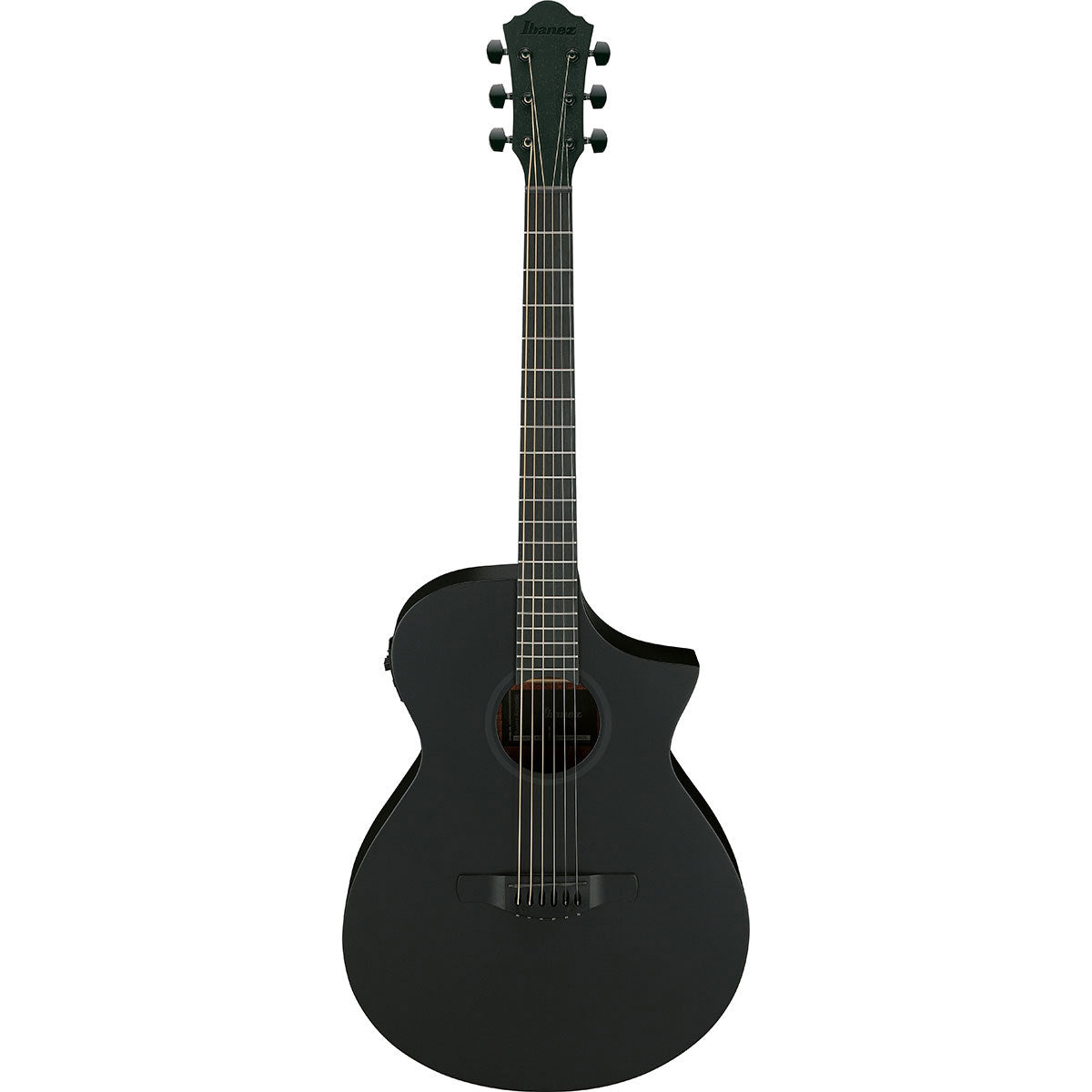 Ibanez AEWC Series Acoustic Electric Guitar, Black Out - View 3 | MusicMarket
