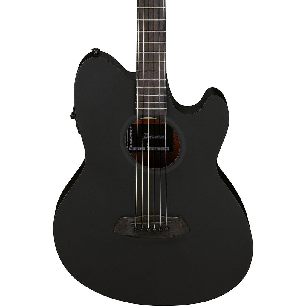 Ibanez Talman Series Acoustic Electric Guitar, Black Out - MusicMarket
