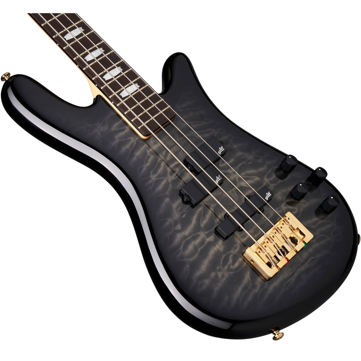Spector Icon NS-2 Bolt-on Electric Bass - Black Stain Gloss w/ Gig Bag - View 4 | MusicMarket