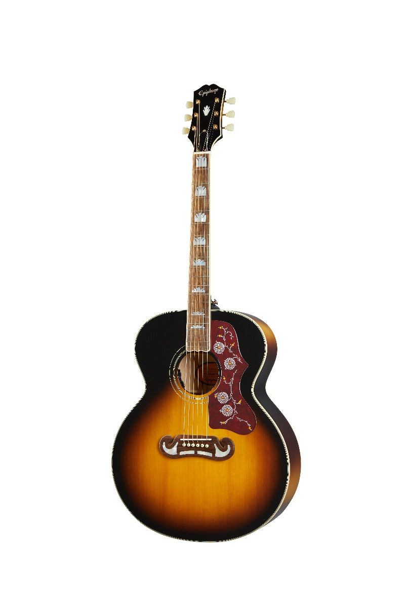 Epiphone Inspired By Gibson J-200 Acoustic Guitar, Aged Vintage Sunburst Gloss - View 7 | MusicMarket