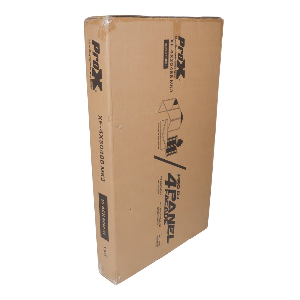 ProX XF-4X3048BMK3 4 Panel DJ Facade Black Panels - 4 Black & 4 White Scrims - View 16 | MusicMarket