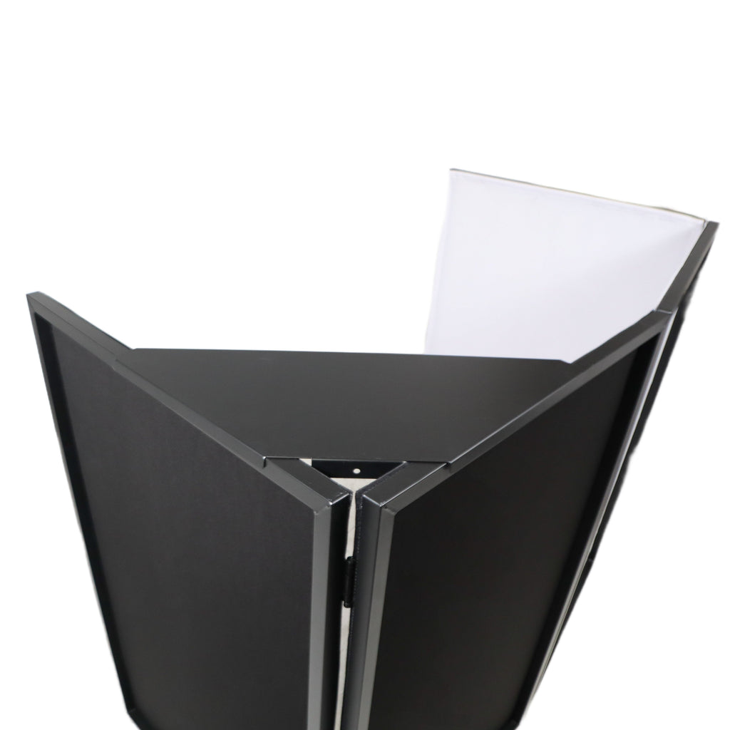 ProX XF-4X3048BMK3 4 Panel DJ Facade Black Panels - 4 Black & 4 White Scrims - View 3 | MusicMarket
