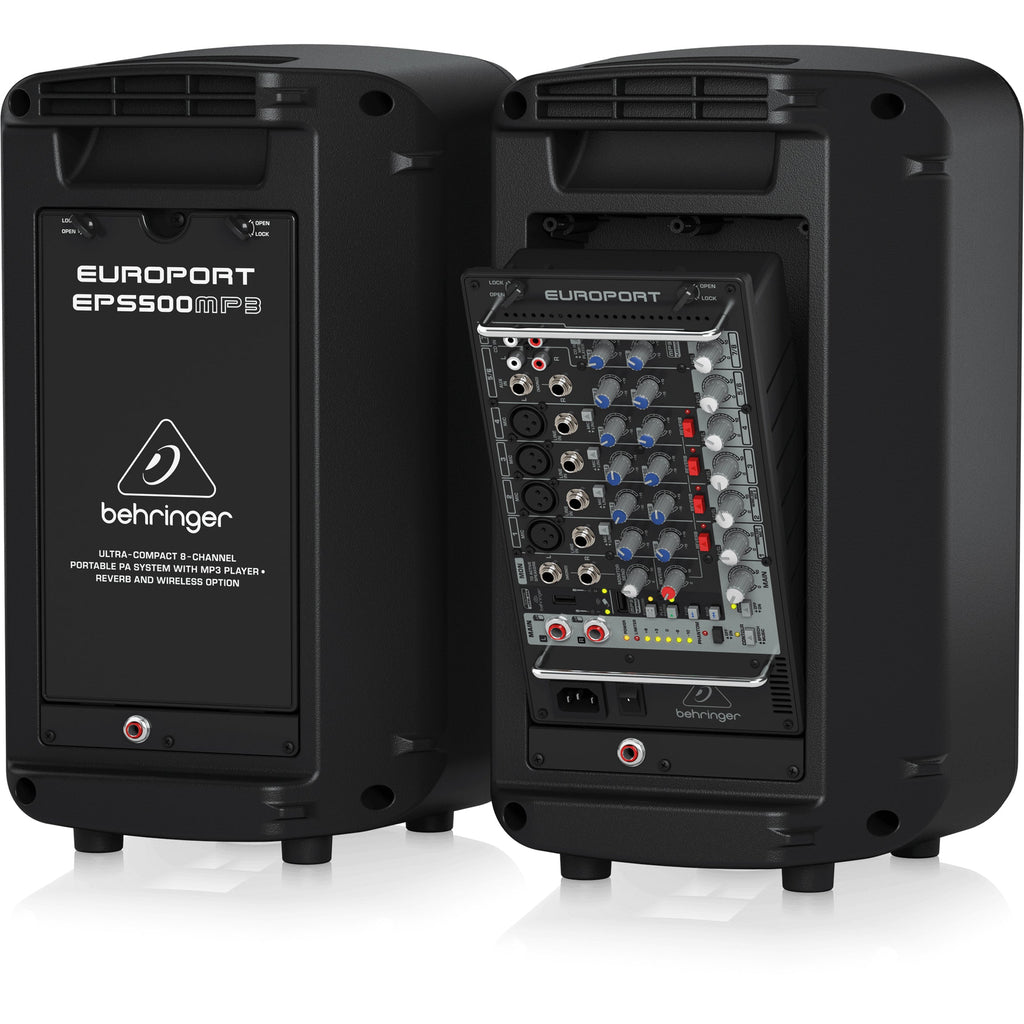 Behringer EPS500MP3 Ultra-Compact 500W 8-Channel Portable PA System - View 4 | MusicMarket