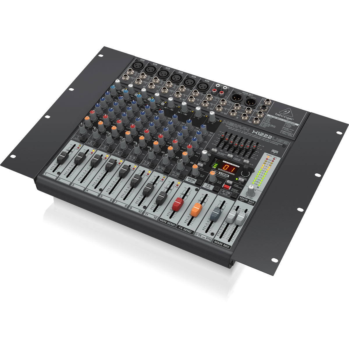 Behringer Xenyx X1222USB 12-Channel 16-Input 2/2-Bus Mixer & USB Interface - View 5 | MusicMarket