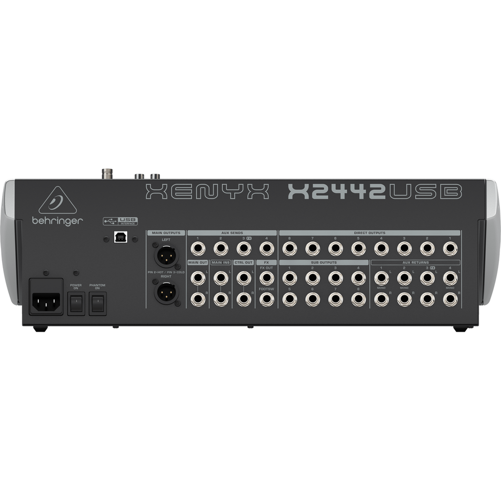 Behringer Xenyx X2442USB Premium 24-Input 4/2-Bus Mixer & USB/Audio Interface - View 3 | MusicMarket