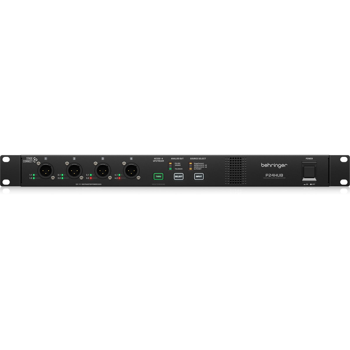 Behringer P24HUB StageConnect Hub with Bus Powering for Personal Monitor Mixers - MusicMarket