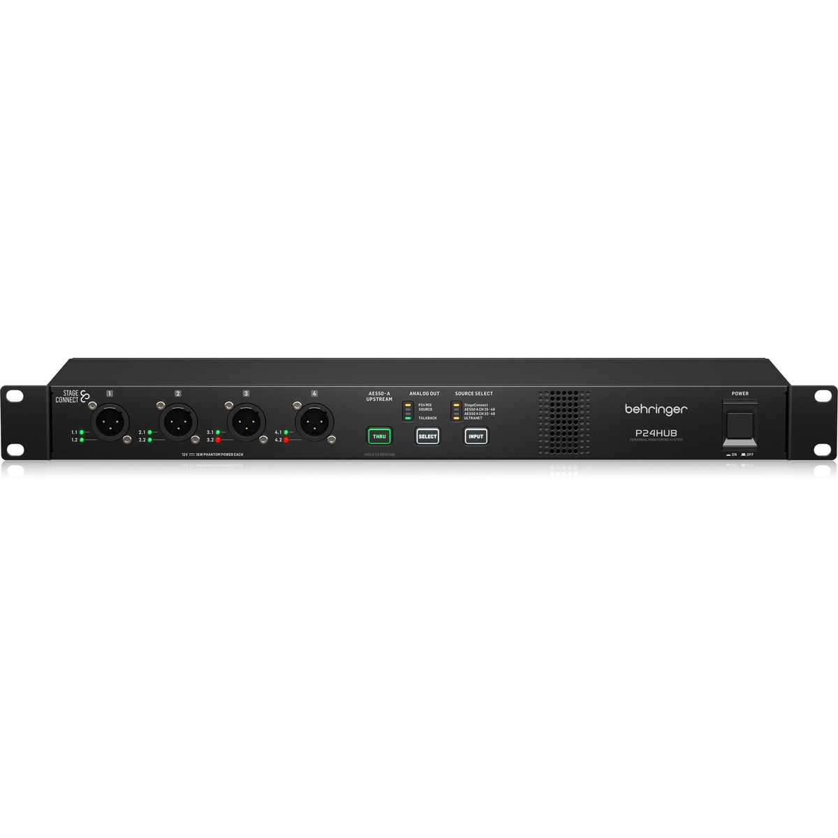 Behringer P24HUB StageConnect Hub with Bus Powering for Personal Monitor Mixers - View 4 | MusicMarket