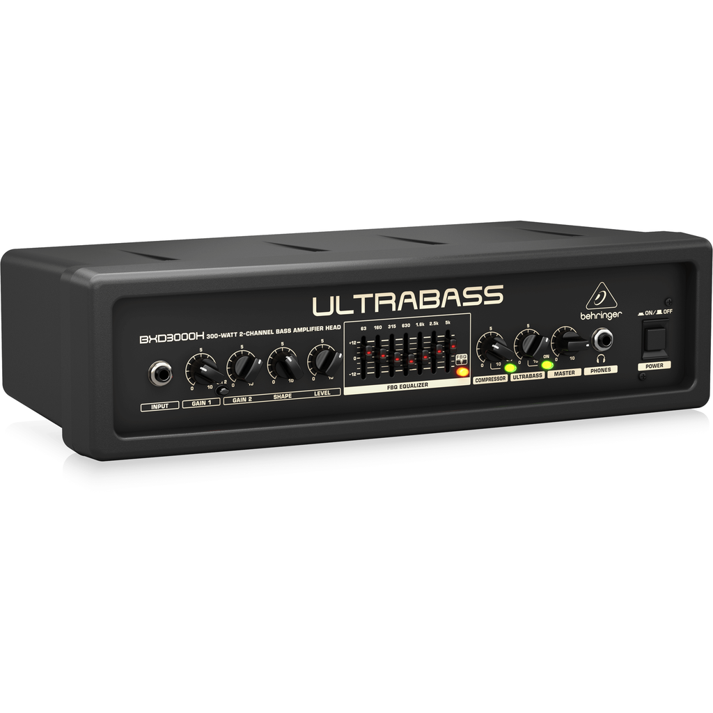 Behringer ULTRABASS BXD3000H Bass Amplifier Head - View 3 | MusicMarket
