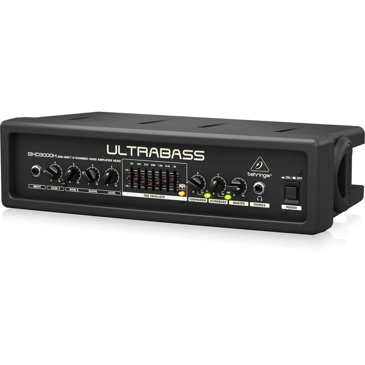 Behringer ULTRABASS BXD3000H Bass Amplifier Head - View 2 | MusicMarket